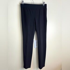 COS Black Straight Leg High Rise Women's Pants Elastic Waist